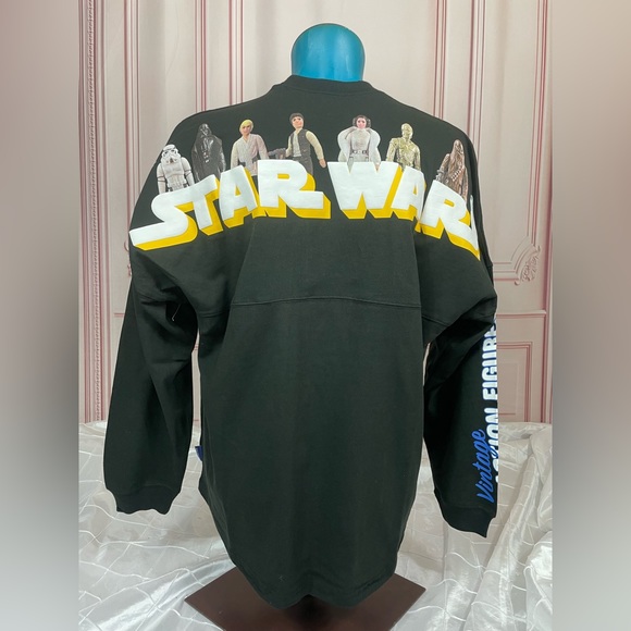 Disney Parks Star Wars Vintage Action Figure Jedi Spirit Jersey Adult Sze XL L M - Picture 1 of 15